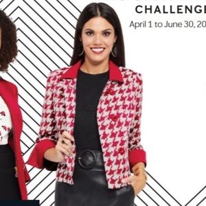 NEW Mary Kay Red White Short Jacket